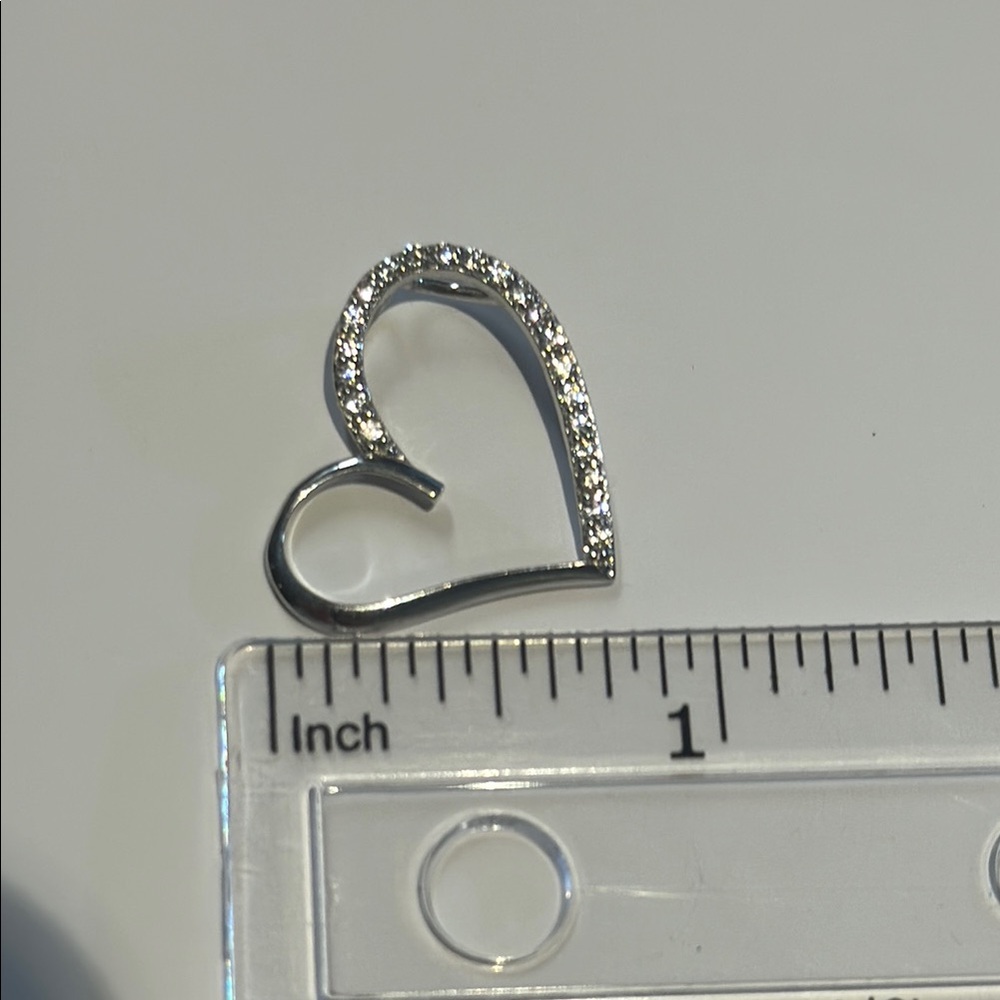 Elegant Silver Heart-Shaped Pendant